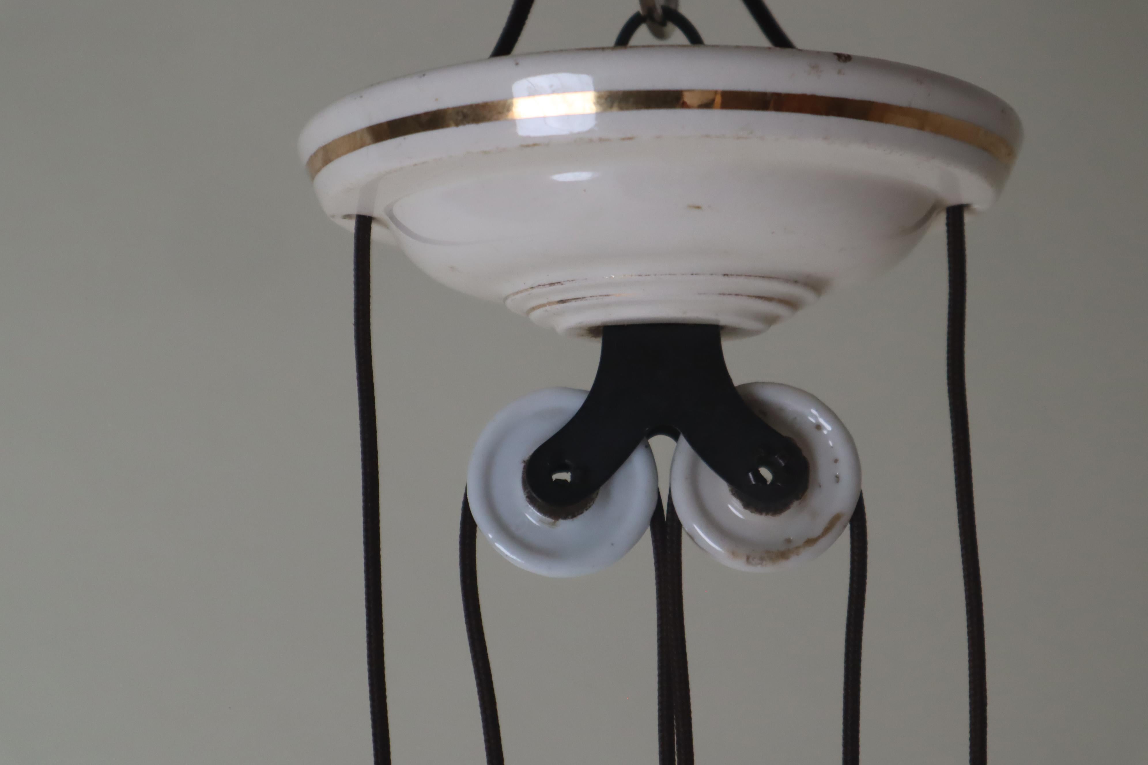 Swedish Art Nouveau Counterweight Pendant in the Style of Josef Frank For Sale 3