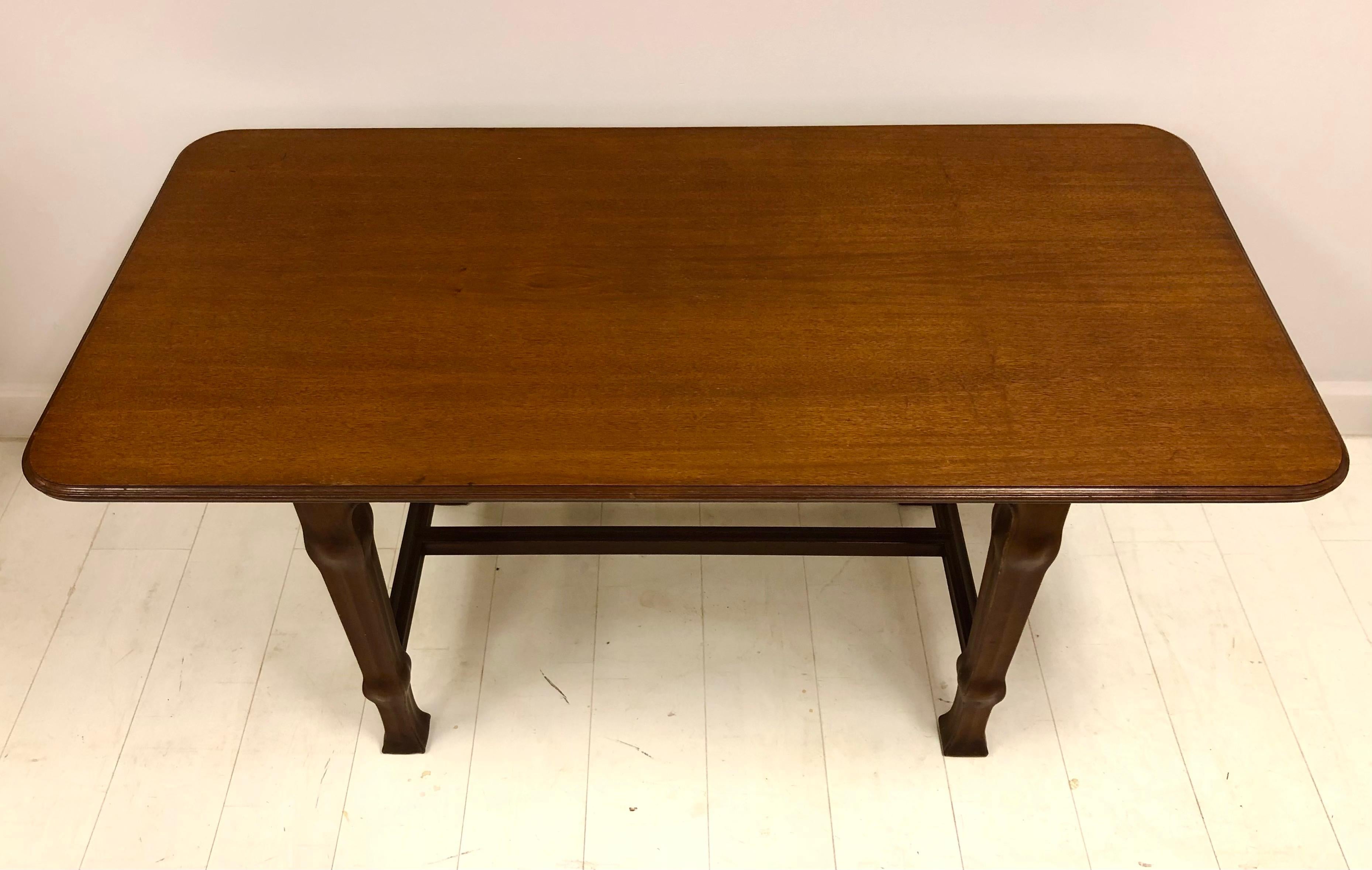 20th Century Ferdinand Boberg, Swedish Art Nouveau Library or Dining Table For Sale