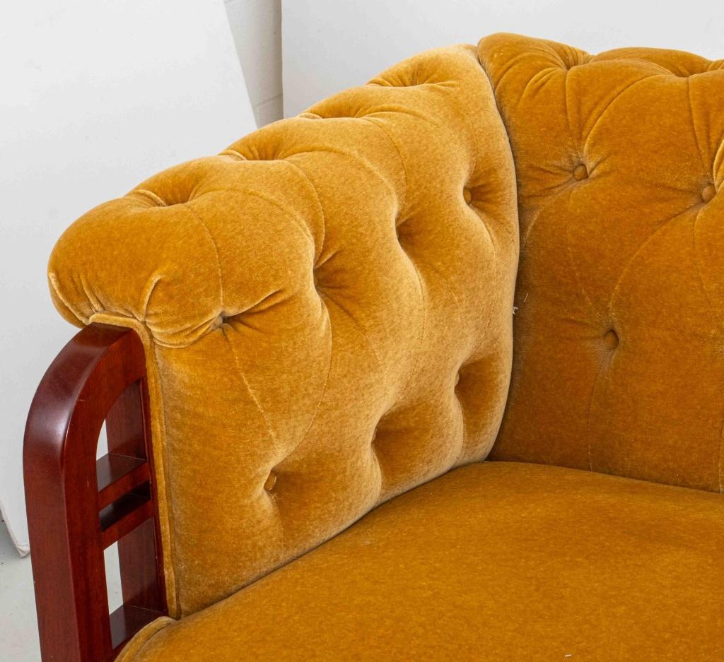 Swedish Art Nouveau Mahogany Sofa For Sale 1