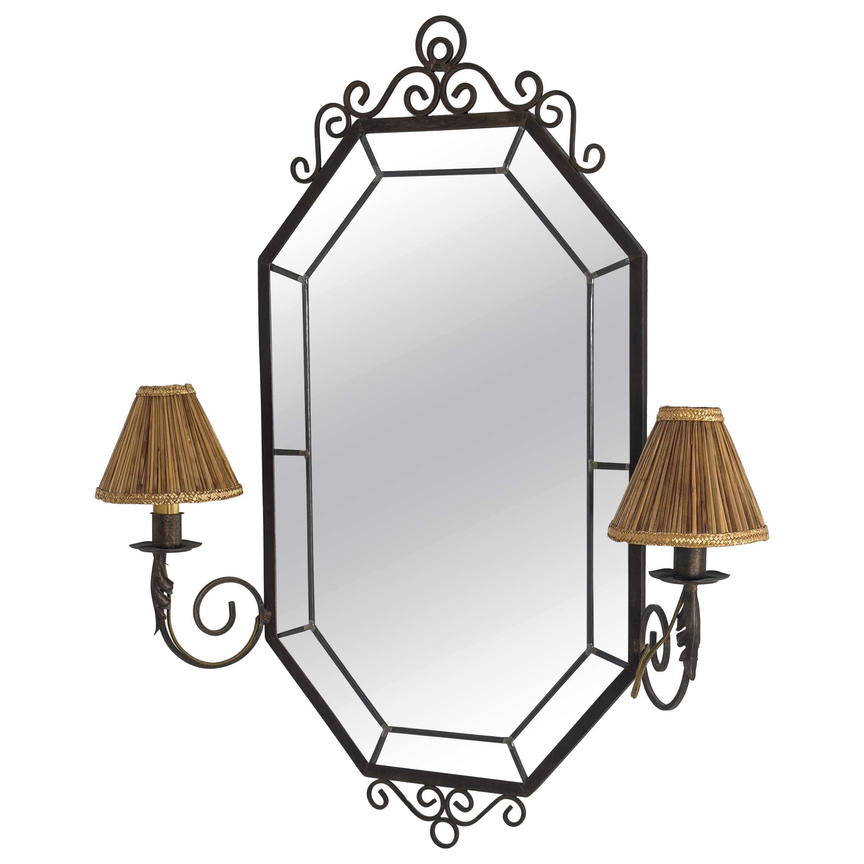 Swedish Art Nouveau Mirror, Circa 1900