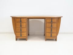 Schwedischer Jugendstil-Schreibtisch aus Eiche