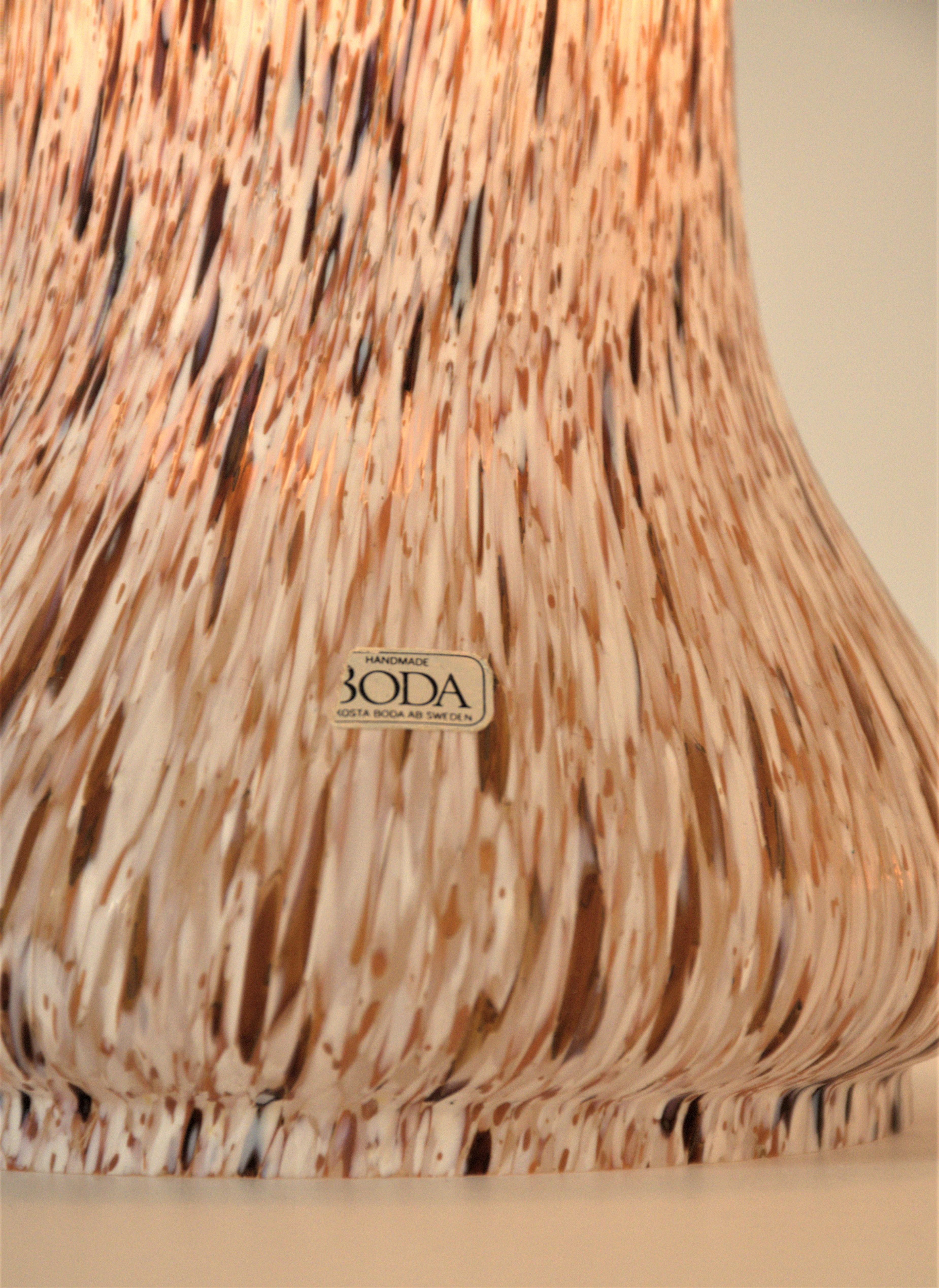 Schwedische Kunstglastischlampen in Pilzform von Monica Backström für Kosta Boda im Angebot 3