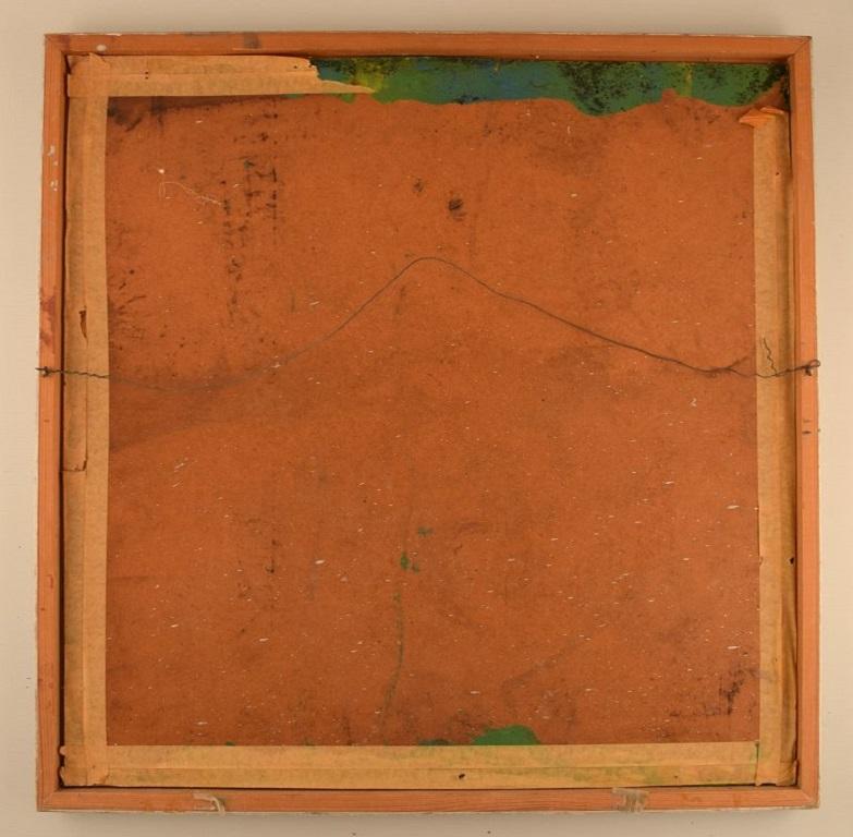Swedish Artist, Mixed Media on Board, Abstract Composition, 1960s 1