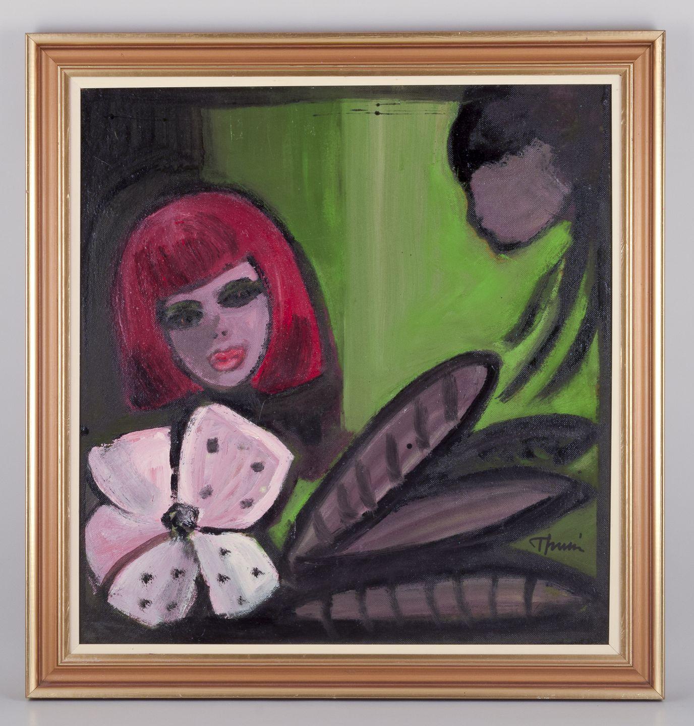 Les produits d'occasion sont exonérés de droits d'importation pour les clients américains. 
Par conséquent, aucun droit d'importation ne s'appliquera à votre achat.

Artiste suédois. Huile sur planche.
Motif de deux femmes et d'une fleur.
Style