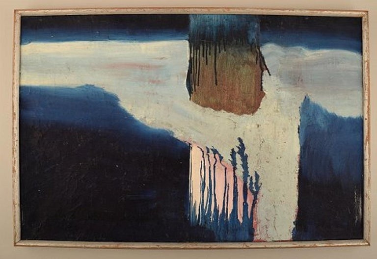 Swedish artist. Oil on canvas. Abstract composition, 1960s.
The canvas measures: 63.5 x 41.5 cm.
The frame measures: 1.5 cm.
In excellent condition.
Unsigned.