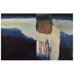 Swedish Artist, Oil on Canvas, Abstract Composition, 1960s