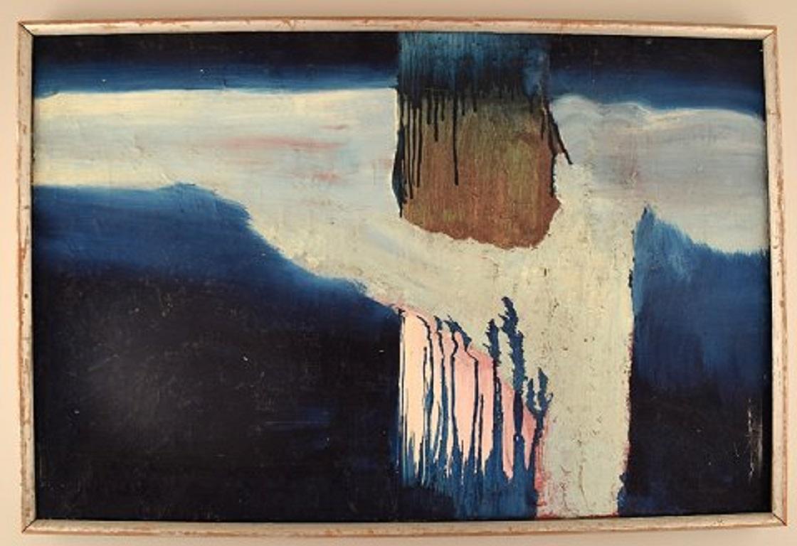 Swedish artist. Oil on canvas. Modernist composition, 1960s.
The canvas measures: 63.5 x 41.5 cm.
The frame measures: 1.5 cm.
In excellent condition.