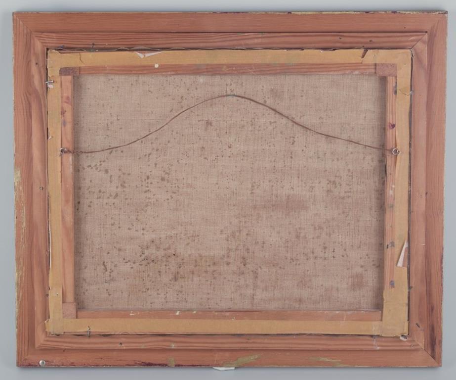 Artista sueco. Óleo sobre lienzo. Bodegón modernista. 1953 Lienzo en venta
