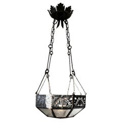 Swedish Arts 
Crafts Wrought Iron Lantern