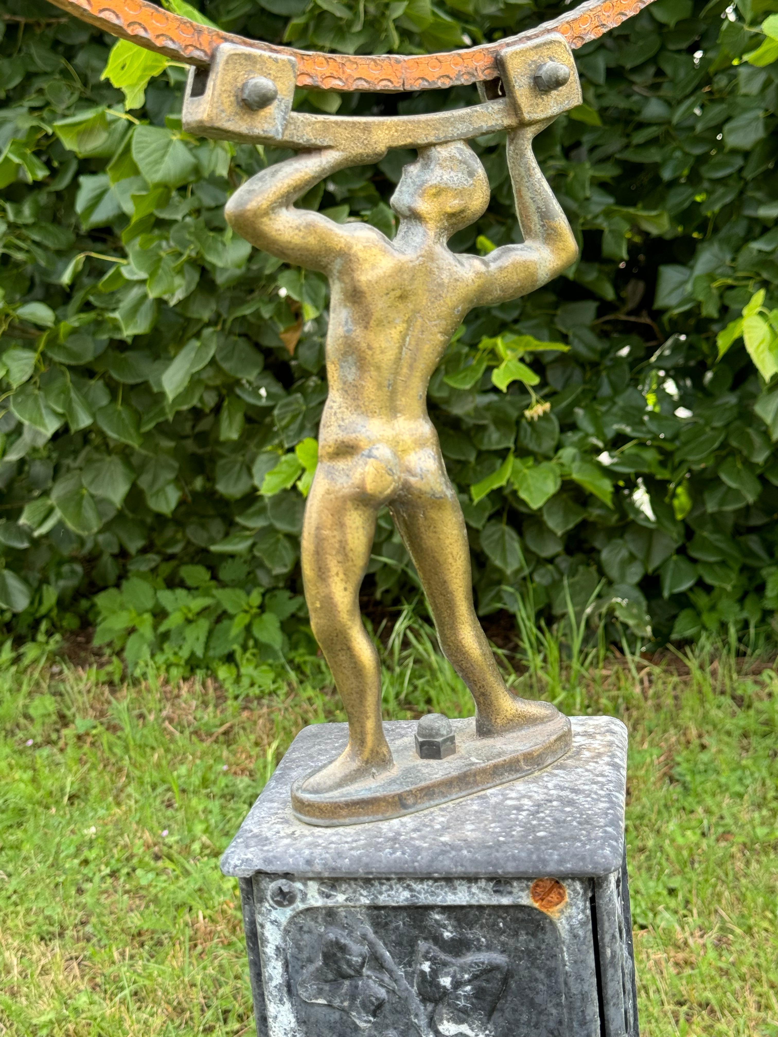 Armillaire de jardin astrologique Atlas suédois en vente 6