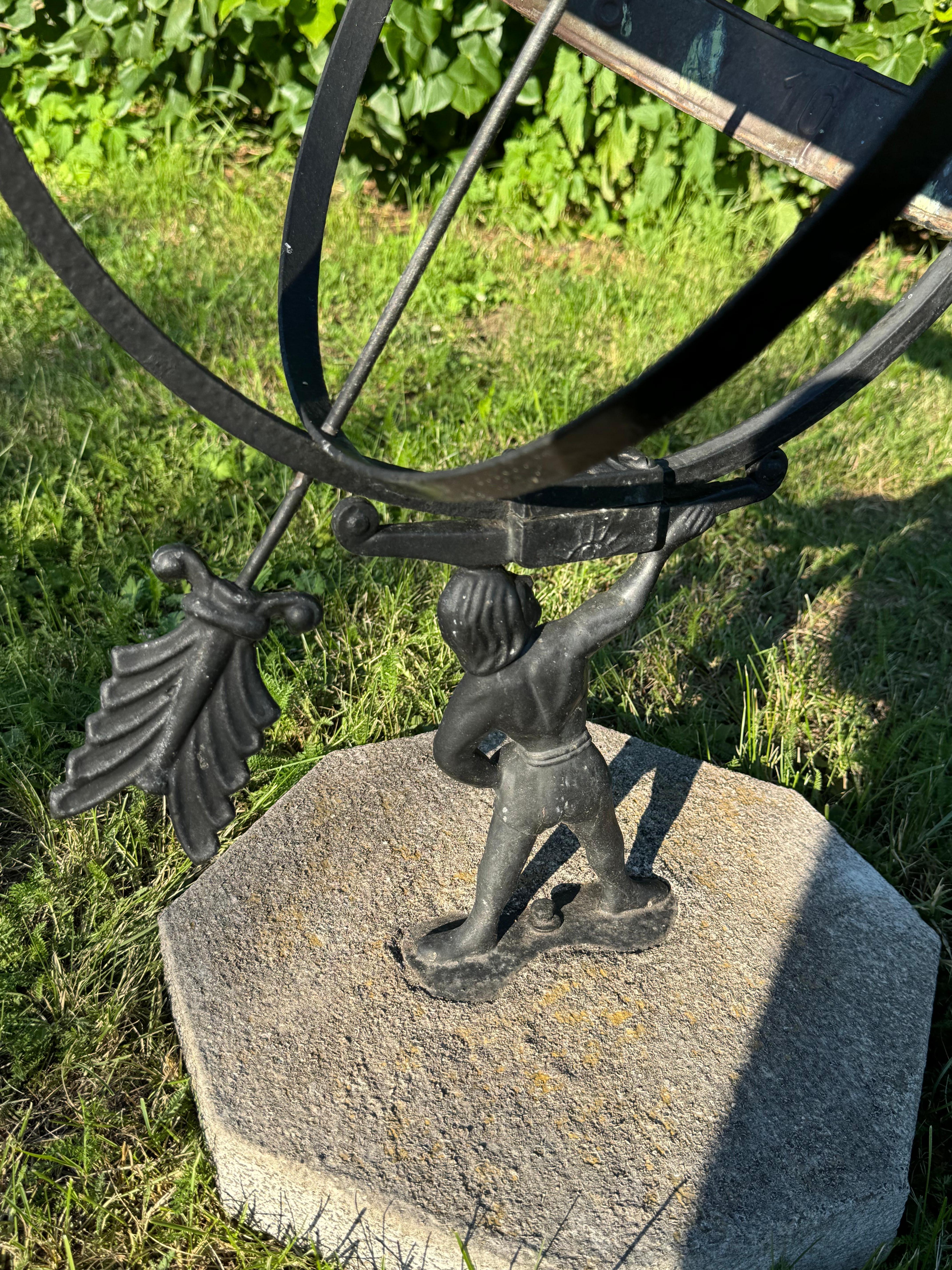 Ottone Atlante Svedese Astrologia Giardino Armillare in vendita