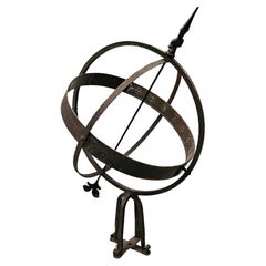 Vintage Swedish Atlas Astrology Garden Armillary