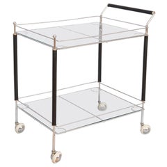 Swedish Atomic Bar Cart in Chrome
