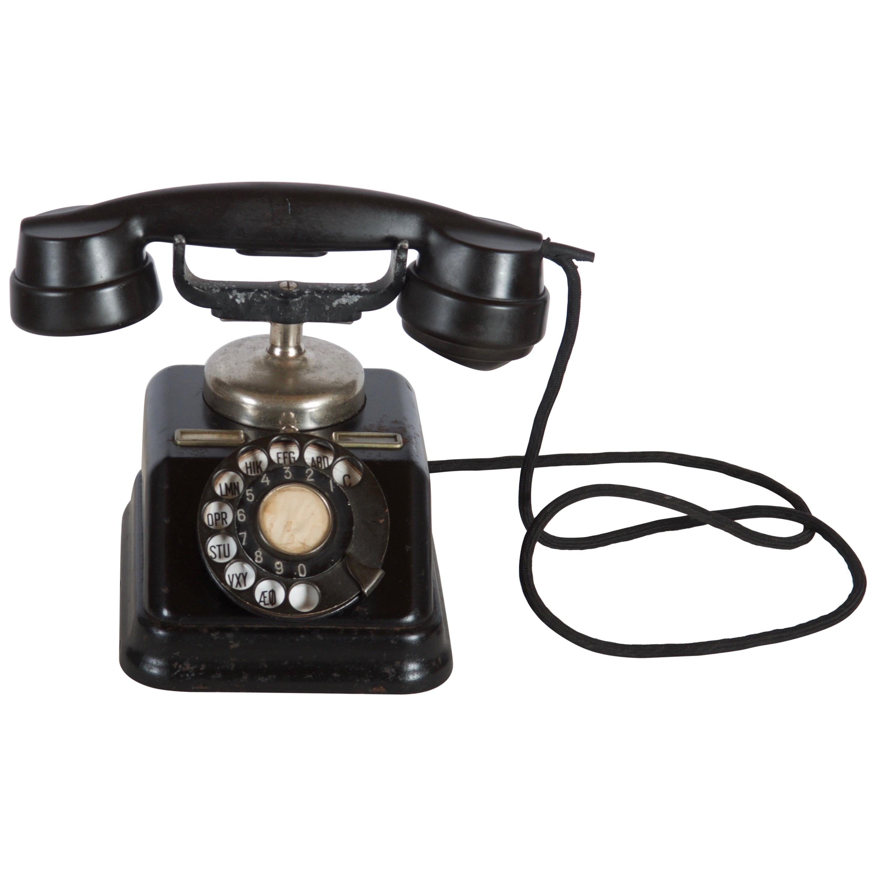 Swedish Bakelite Table Phone For Sale