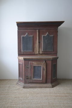 Swedish Baroque Cabinet from Dalarna, Rättvik, ca 1730-1750