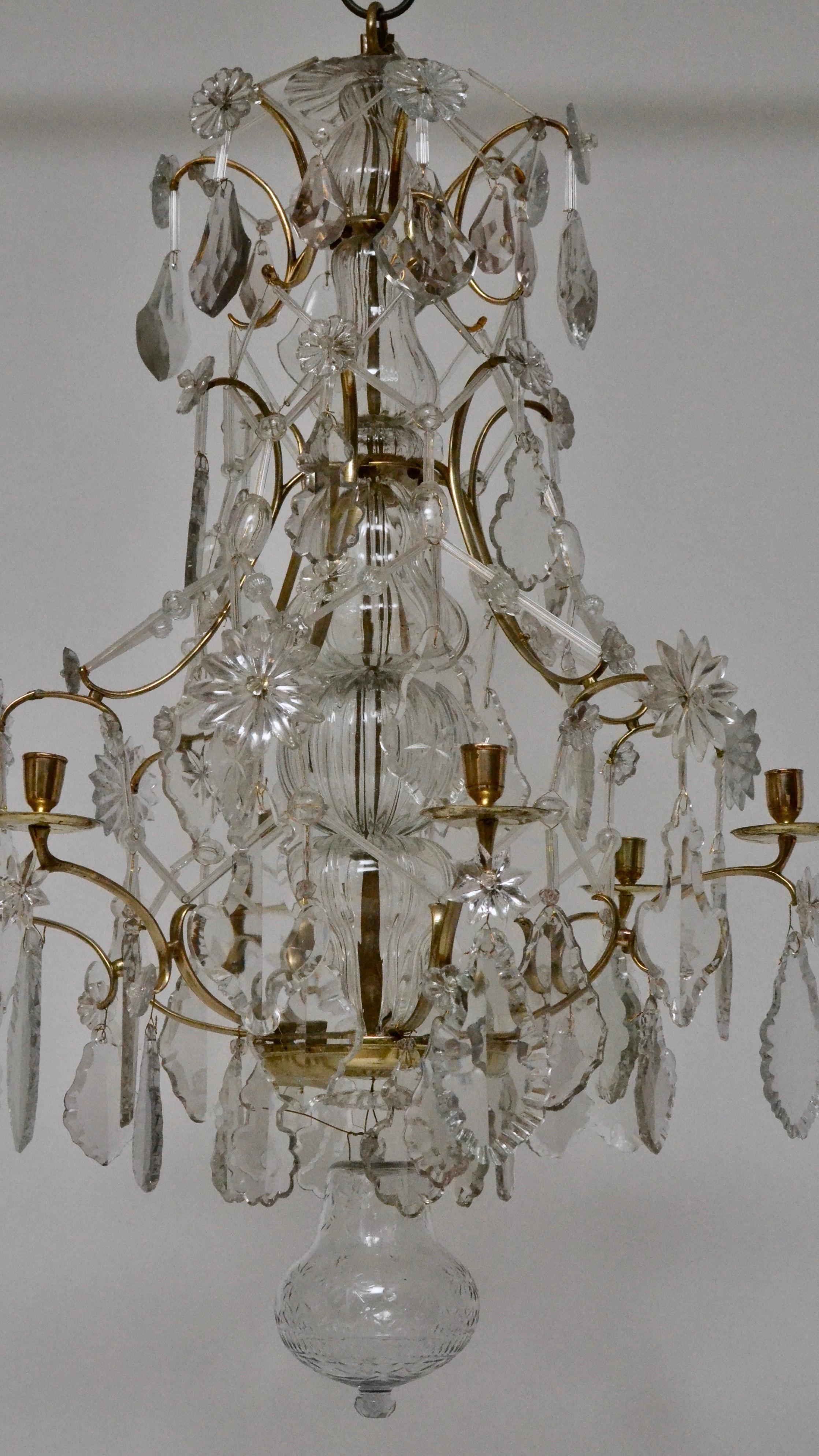 Swedish Baroque Chandelier, 18th Century In Good Condition In Stockholm, SE