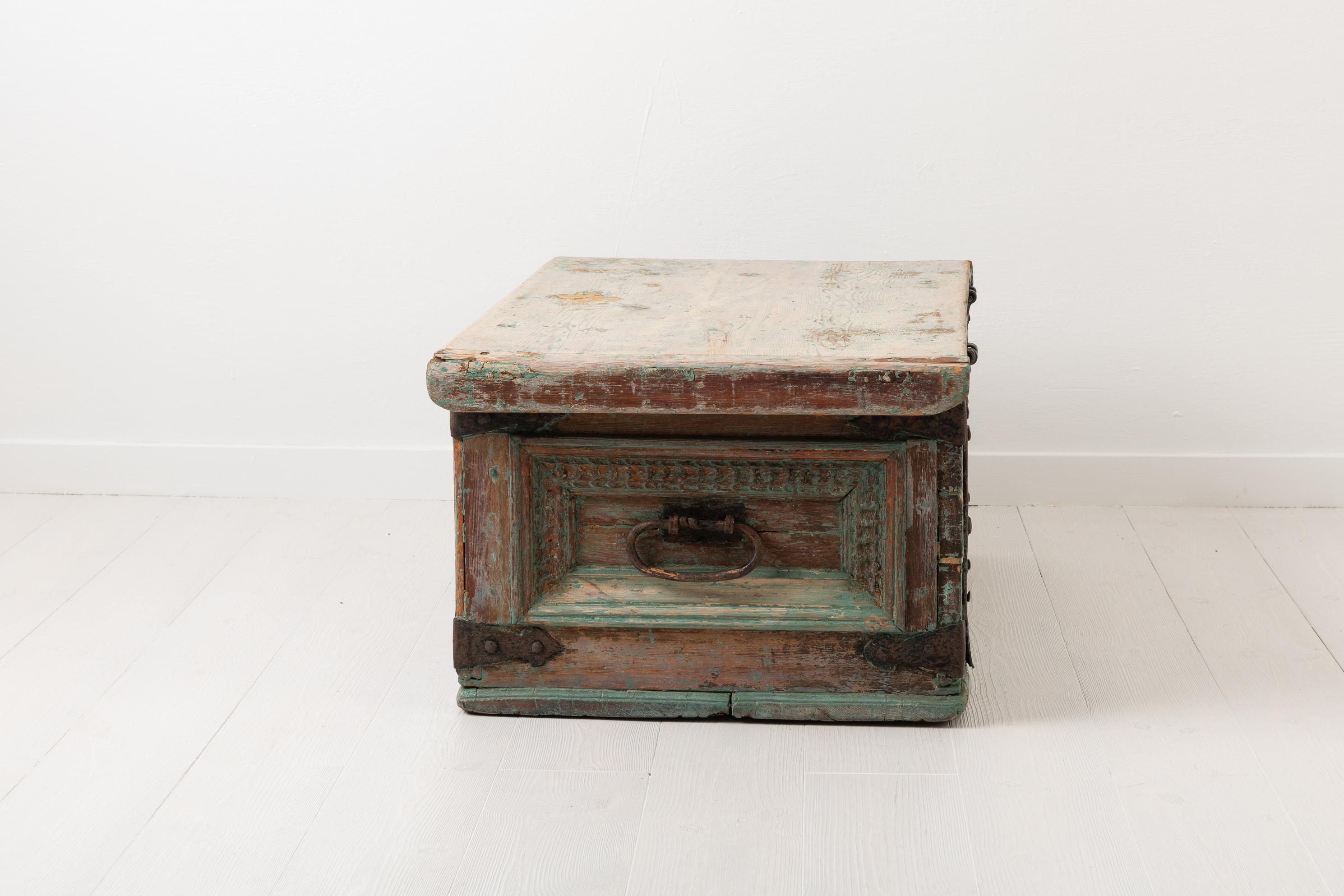 18th Century Swedish Baroque Chest from the Mid-1700s