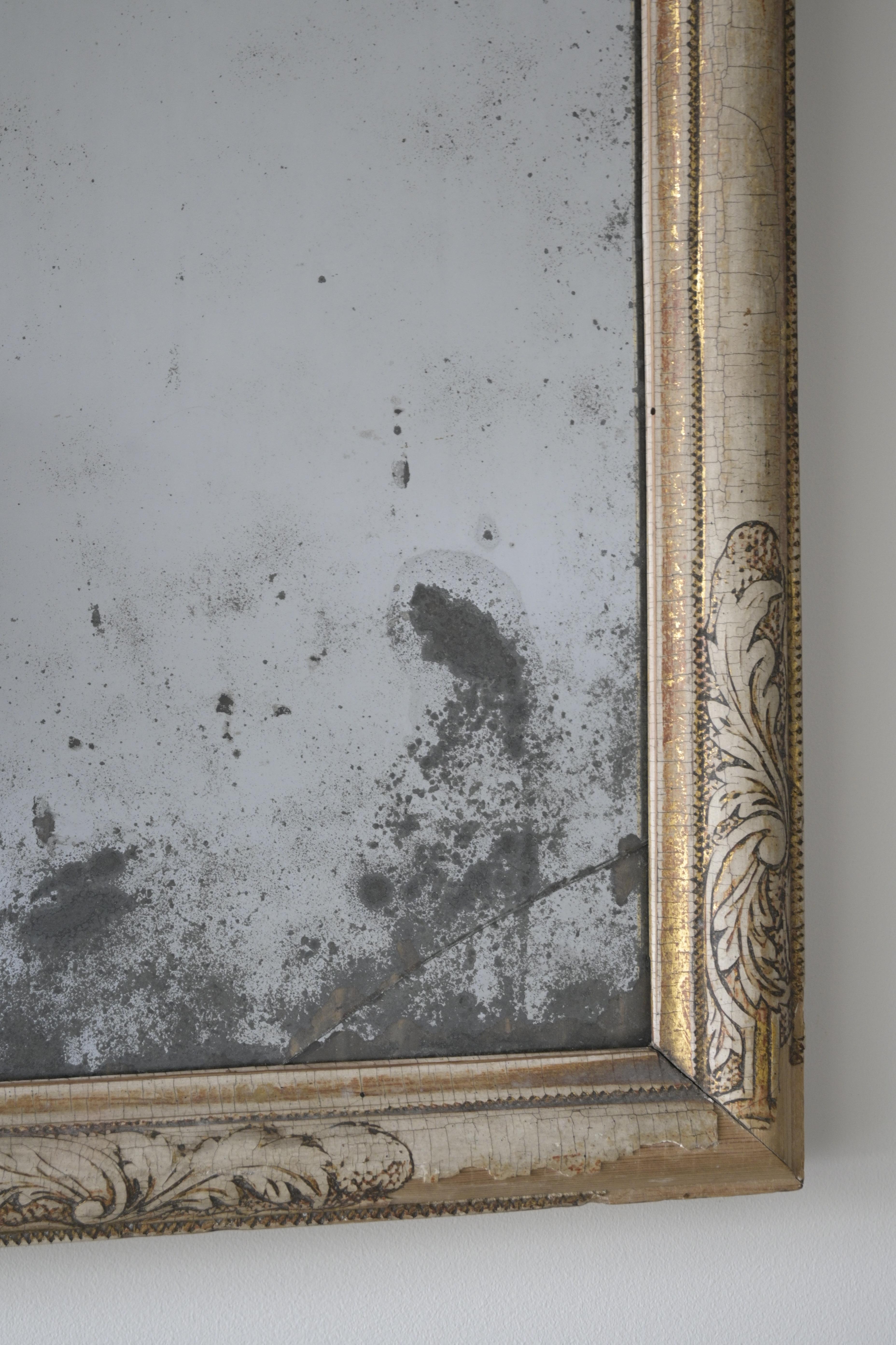Swedish Baroque Mirror ca 1730 In Good Condition For Sale In Farsta, SE