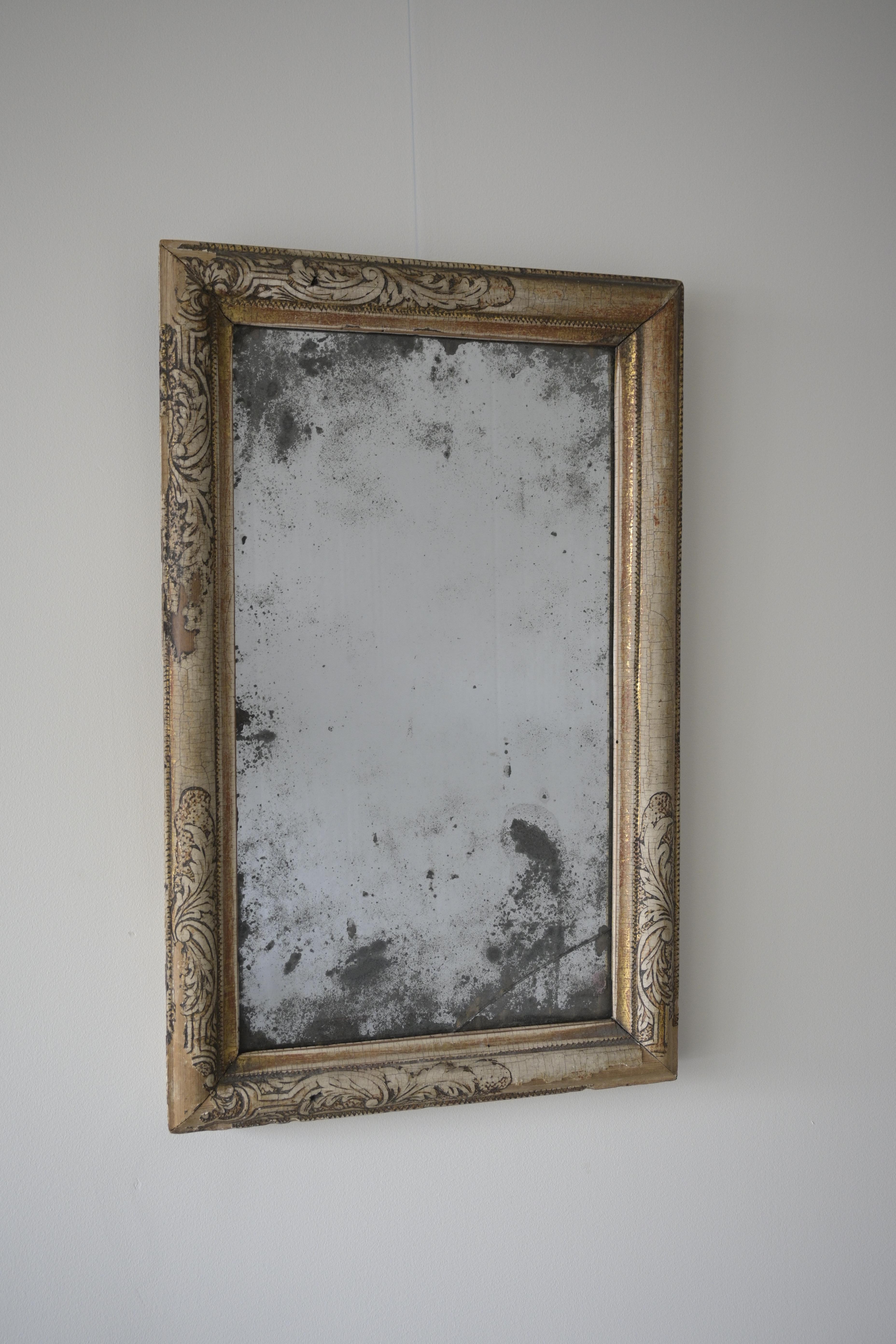 Swedish Baroque Mirror ca 1730 For Sale 1