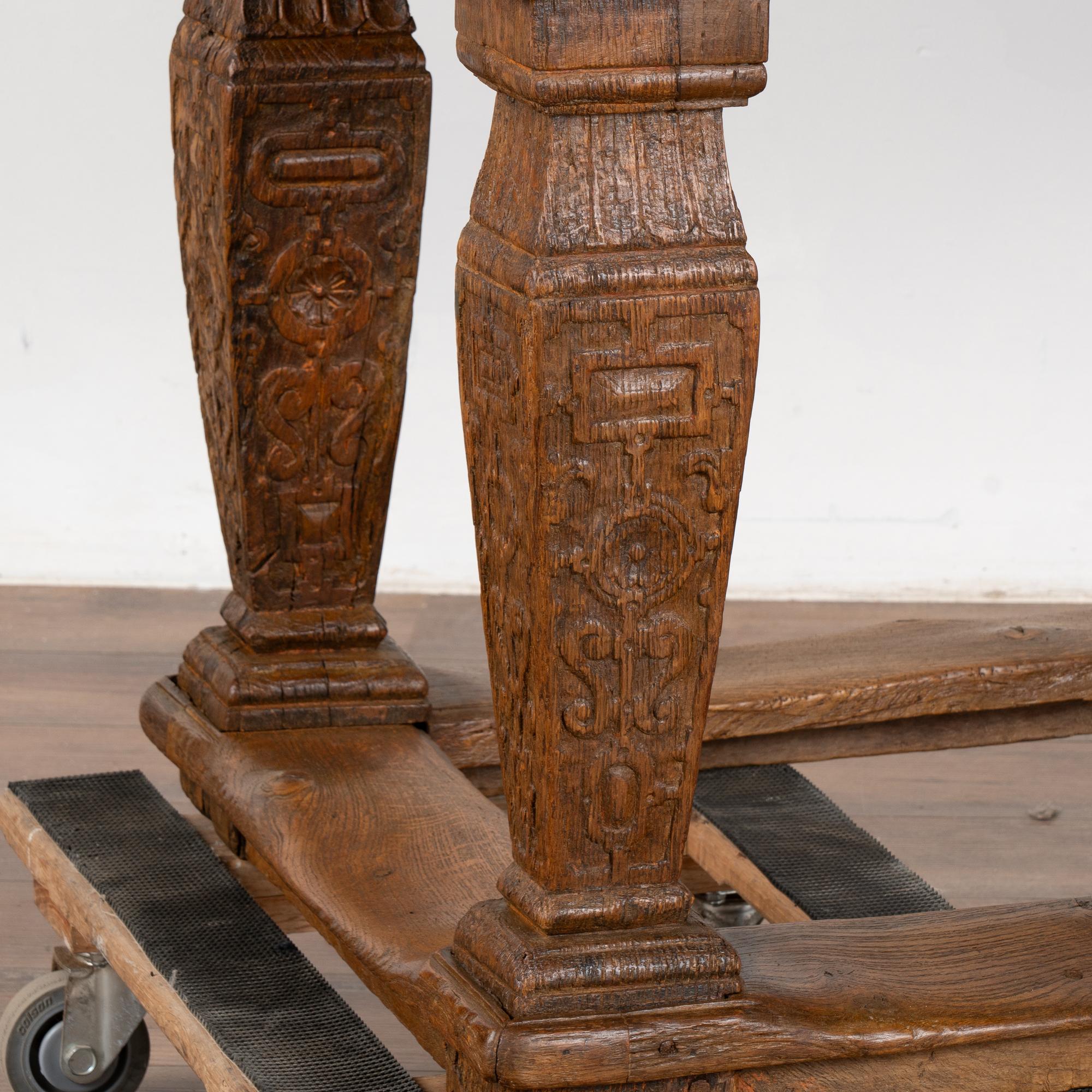 Swedish Baroque Original Stone Top Table Kitchen Island, circa 1740-1780 7