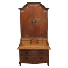 Used Swedish Baroque Secretary Hutch