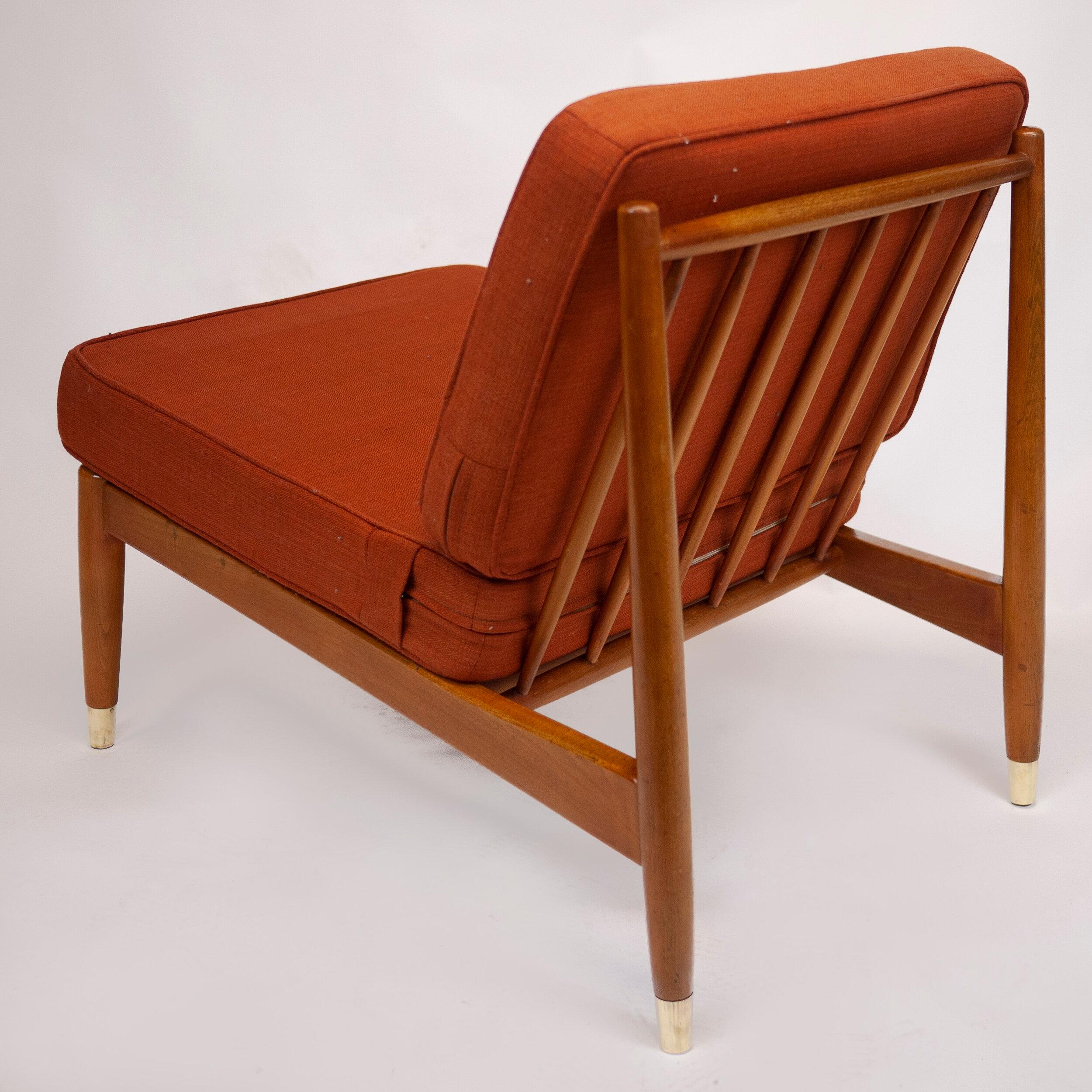 Swedish Beech Low Lounge Chair by Folke Ohlsson for Dux, 1960s For Sale 1
