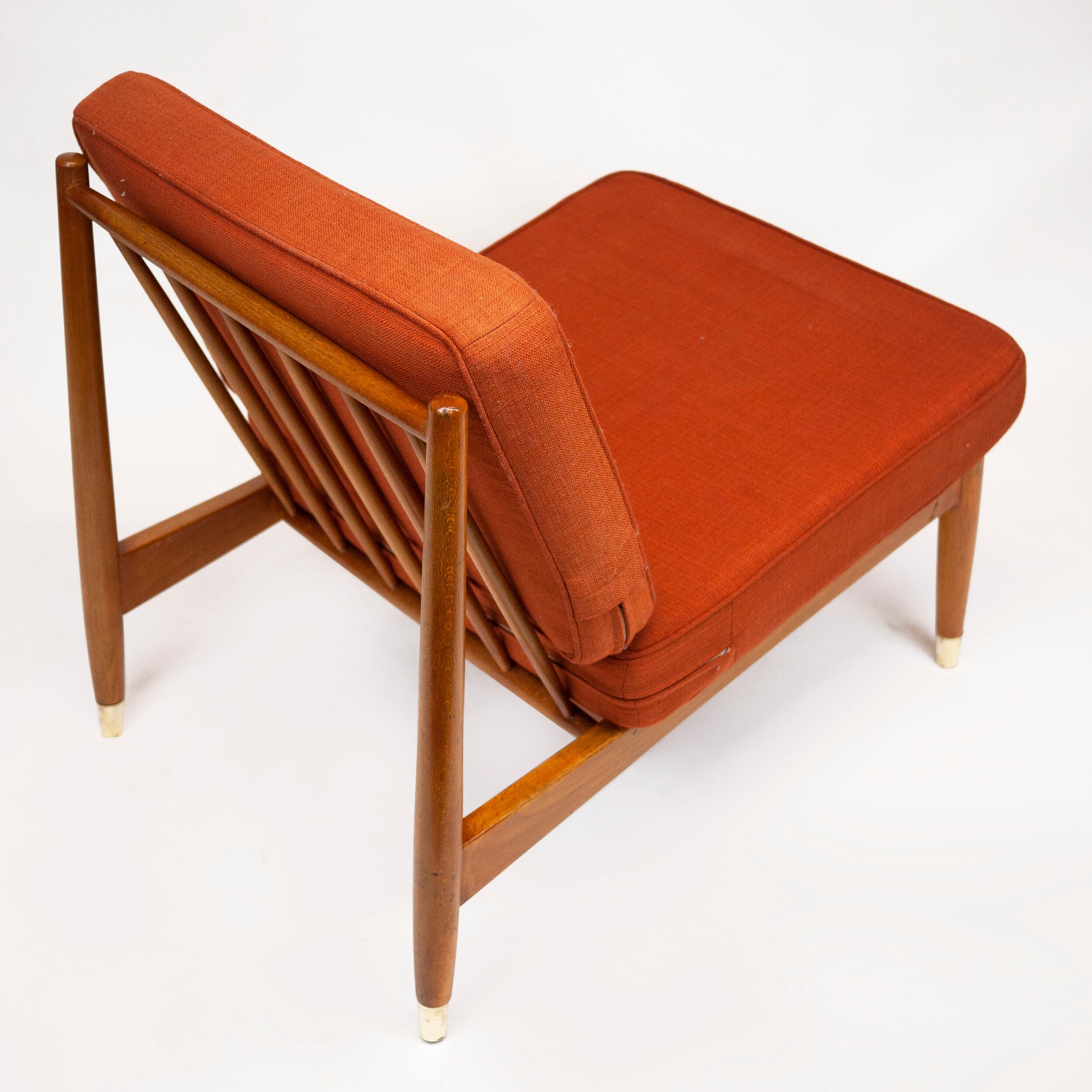 Swedish Beech Low Lounge Chair by Folke Ohlsson for Dux, 1960s For Sale 2