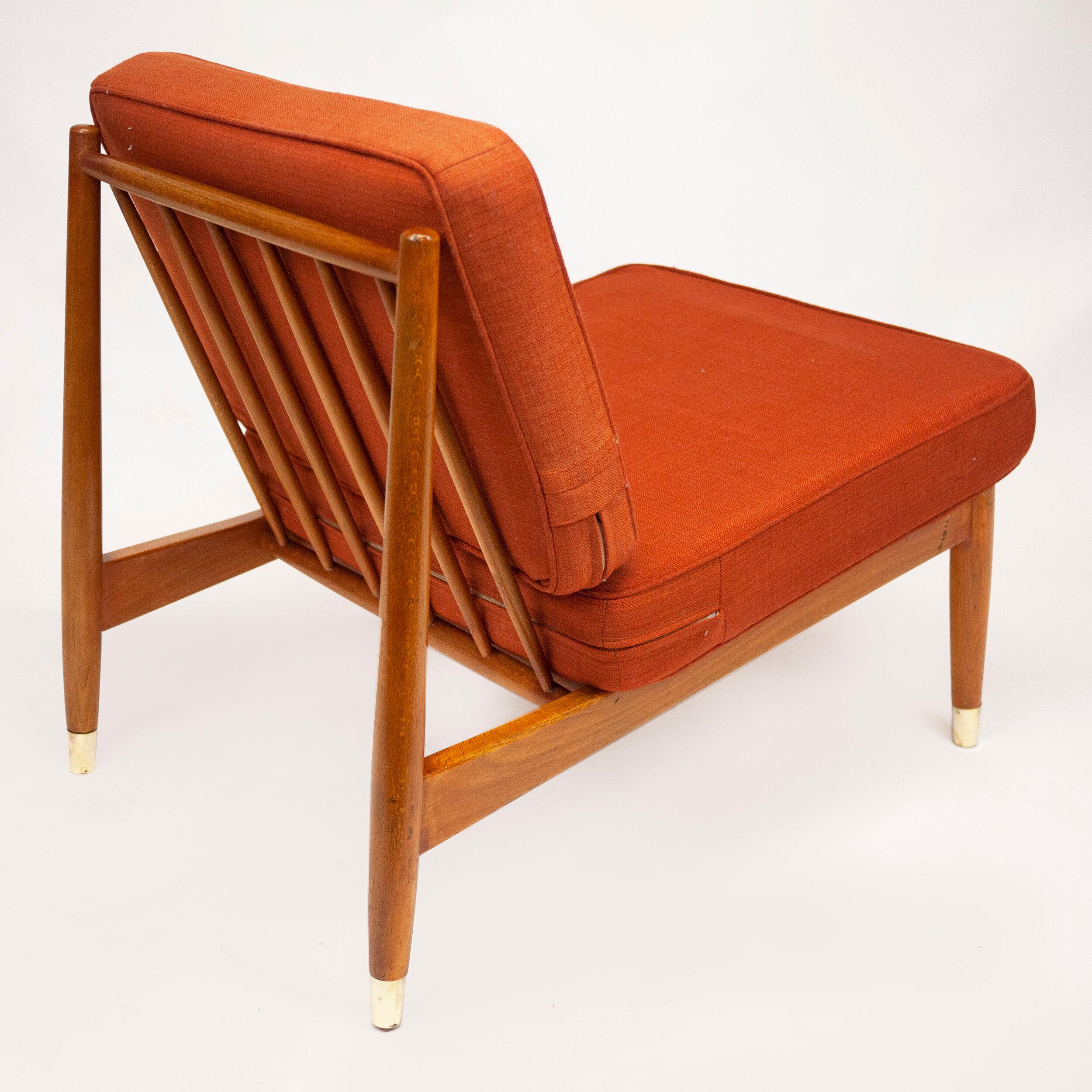Swedish Beech Low Lounge Chair by Folke Ohlsson for Dux, 1960s For Sale 3
