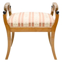 Swedish Beidermeier Stool Seat 1900 Antique