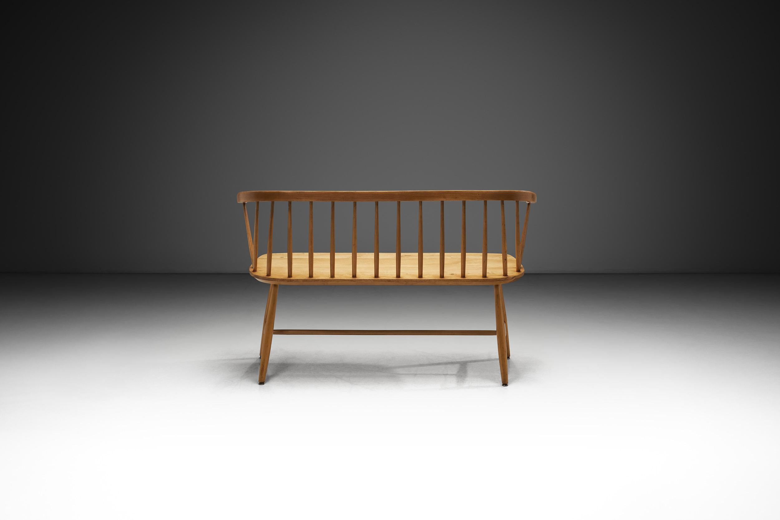 Banc suédois en bouleau par Nesto Möbel AB, Suède 20e siècle Bon état - En vente à Utrecht, NL