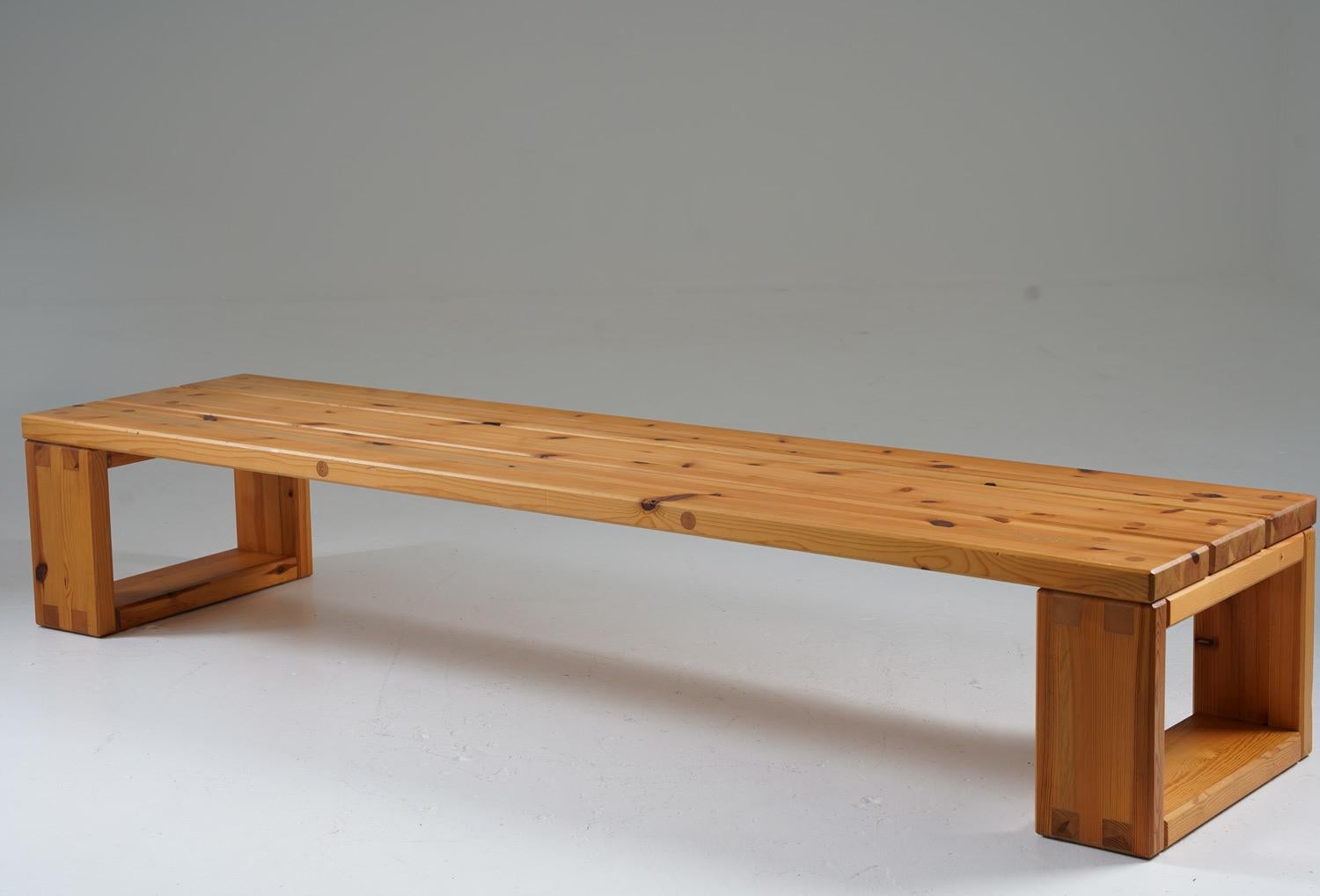 Swedish Bench in Pine, 1970s In Good Condition In Karlstad, SE