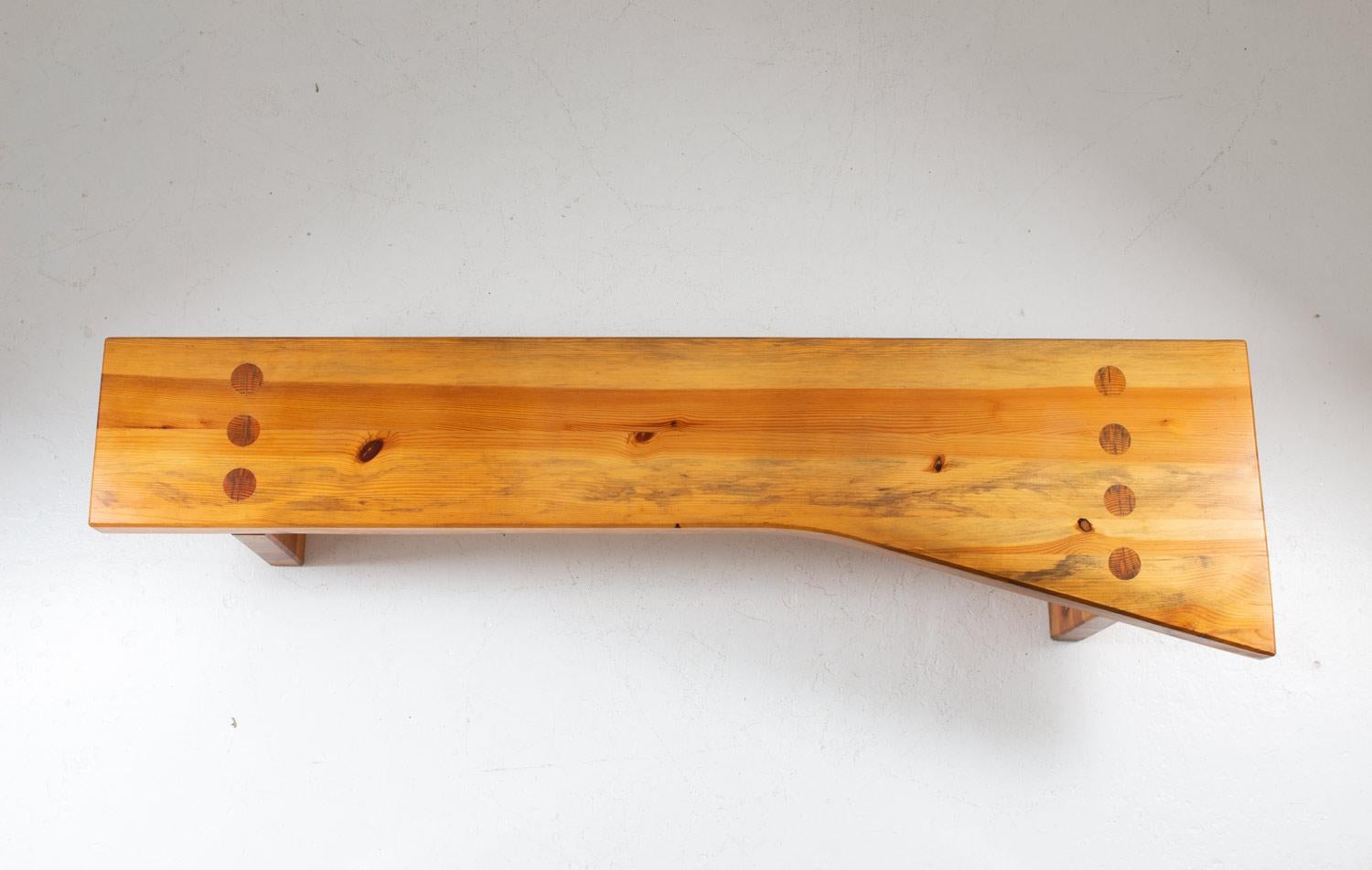 Swedish Bench in Pine by Sven Larsson, 1970s In Good Condition In Karlstad, SE