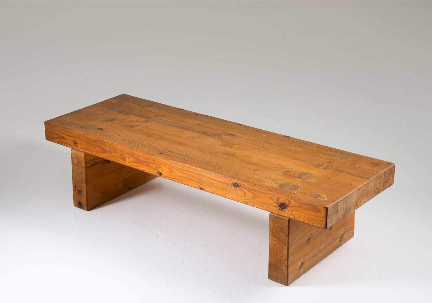 Mid-Century Modern Banc suédois en pin par Sven Larsson en vente