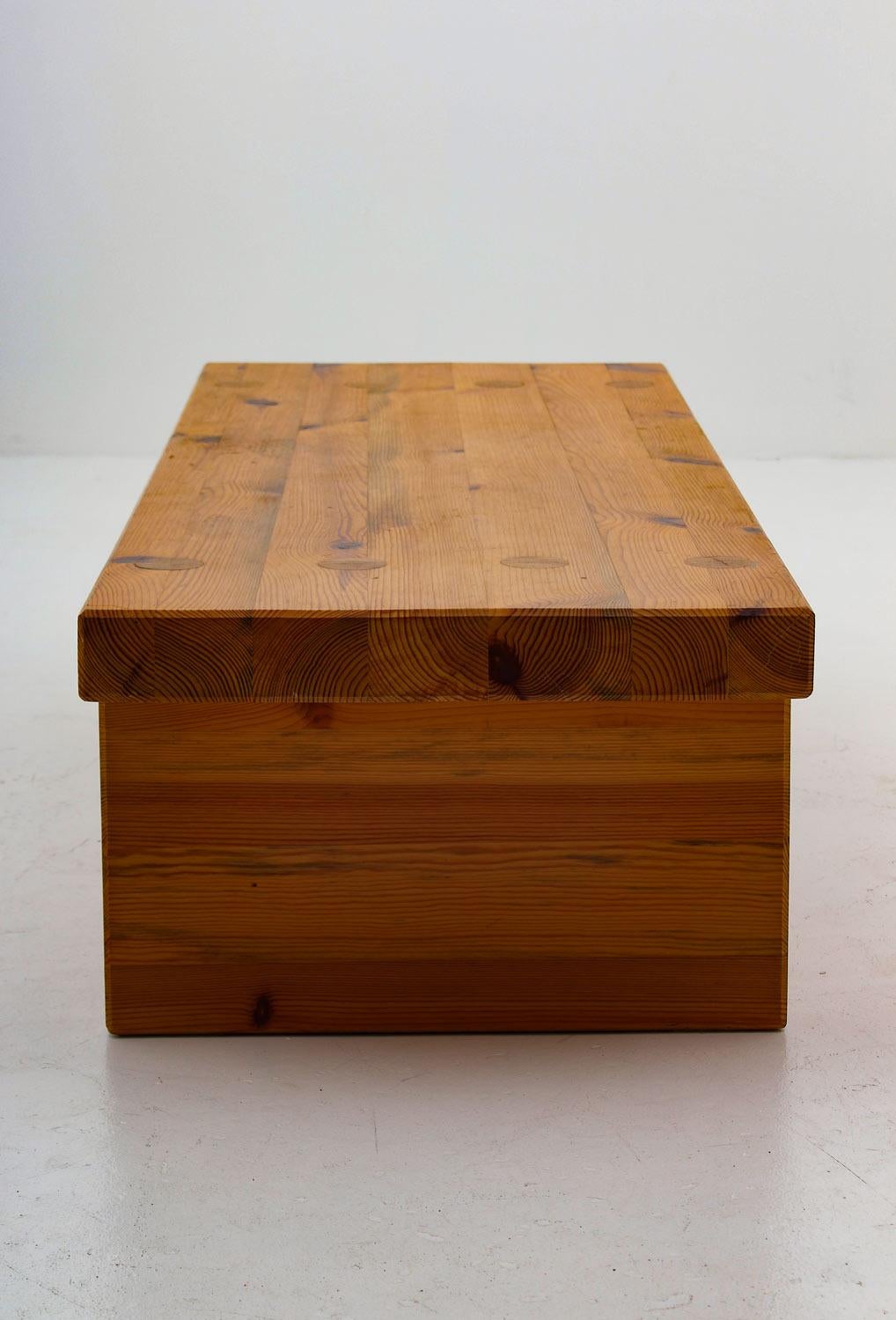 Mid-Century Modern Swedish Bench in Pine by Sven Larsson