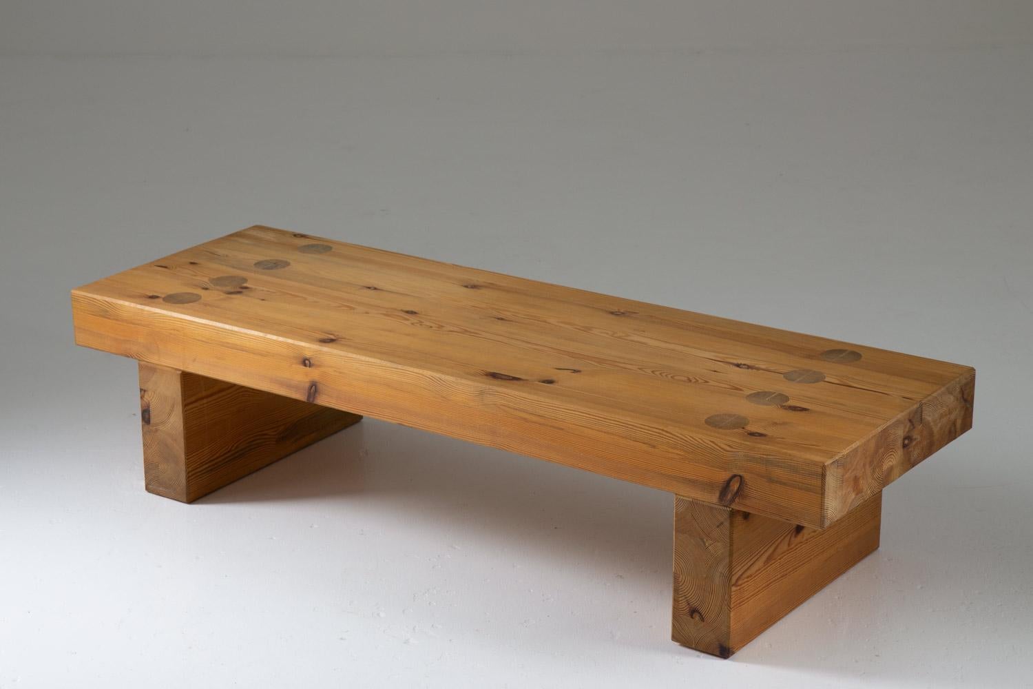 Swedish Bench in Pine by Sven Larsson For Sale 3