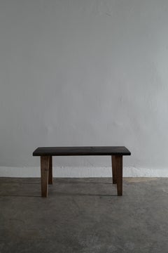 Swedish Rustic Wooden Bench in Solid Pine, 1800s