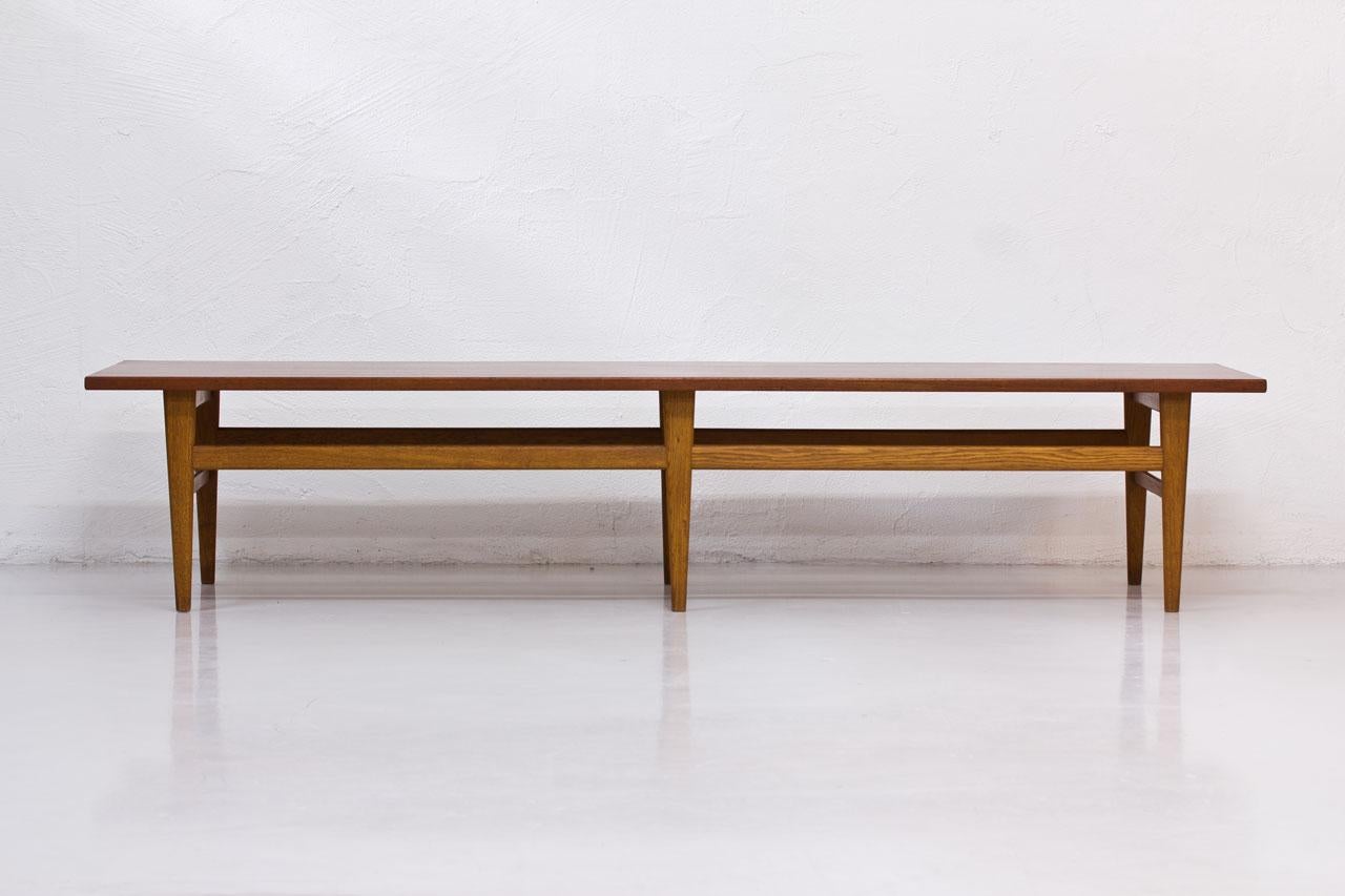 Scandinavian Modern Swedish Bench/ Table by Eric Johansson for Abrahamssons Möbelfabrik, 1950s