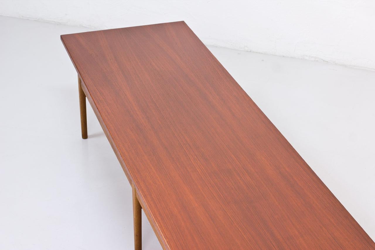 Oak Swedish Bench/ Table by Eric Johansson for Abrahamssons Möbelfabrik, 1950s
