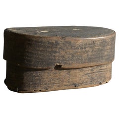 Caja sueca de madera curvada de abedul, ca 1790