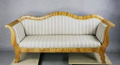 Swedish Biedermeier Antique Sofa Couch Empire 19th Century 3-4 Seat Loveseat