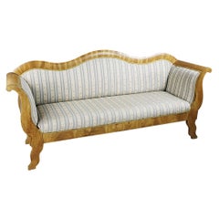 Swedish Biedermeier Antique Sofa Couch Empire 19th Century 3-4 Seat Loveseat