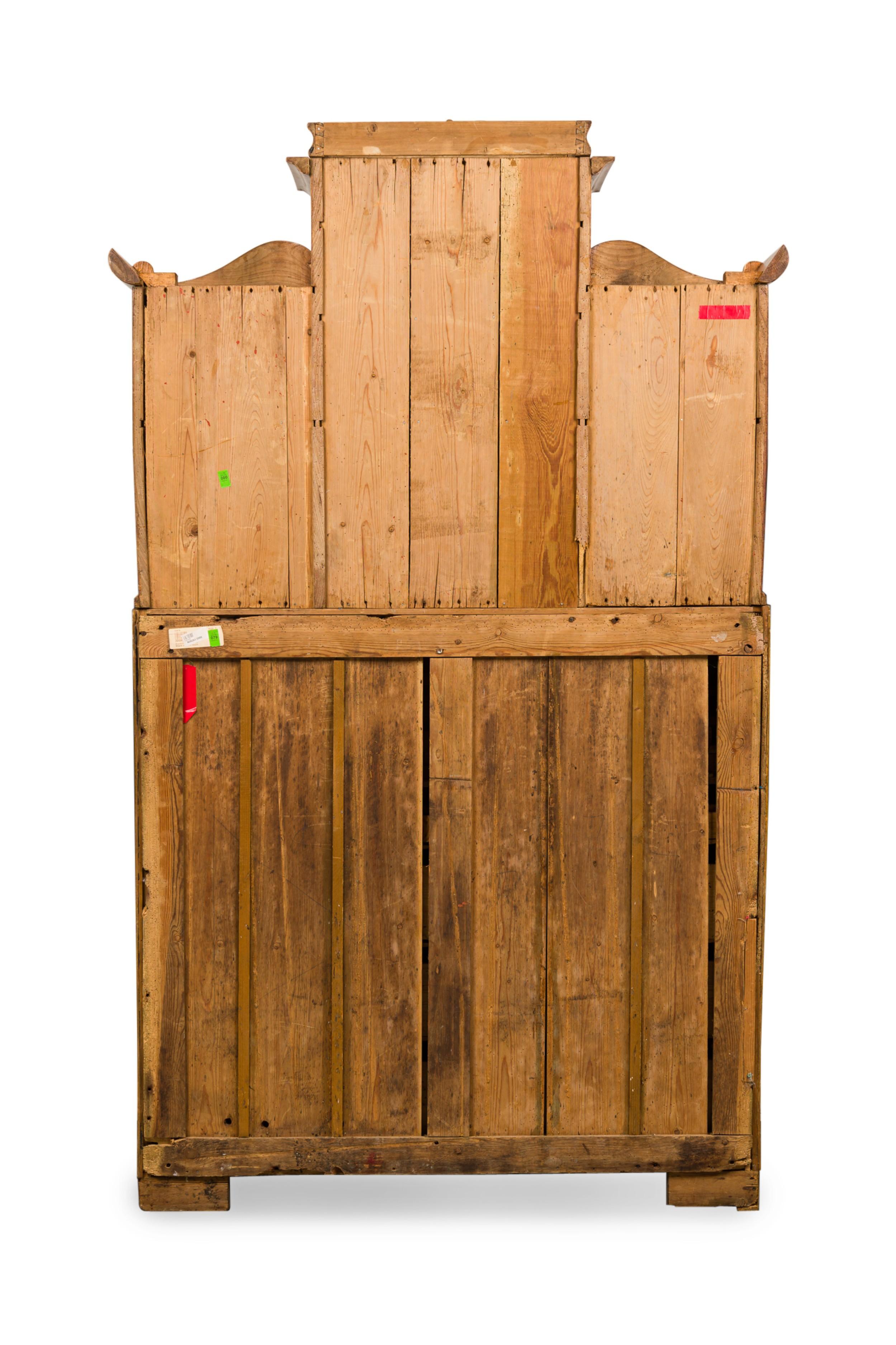 Bureau/Secrétaire Biedermeier suédois en bouleau ronceux cylindrique Bon état à Queens, NY