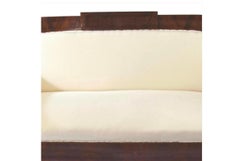 Swedish Biedermeier Carved Three-Seat Sofa Couch Settle Settee, Late 1800s