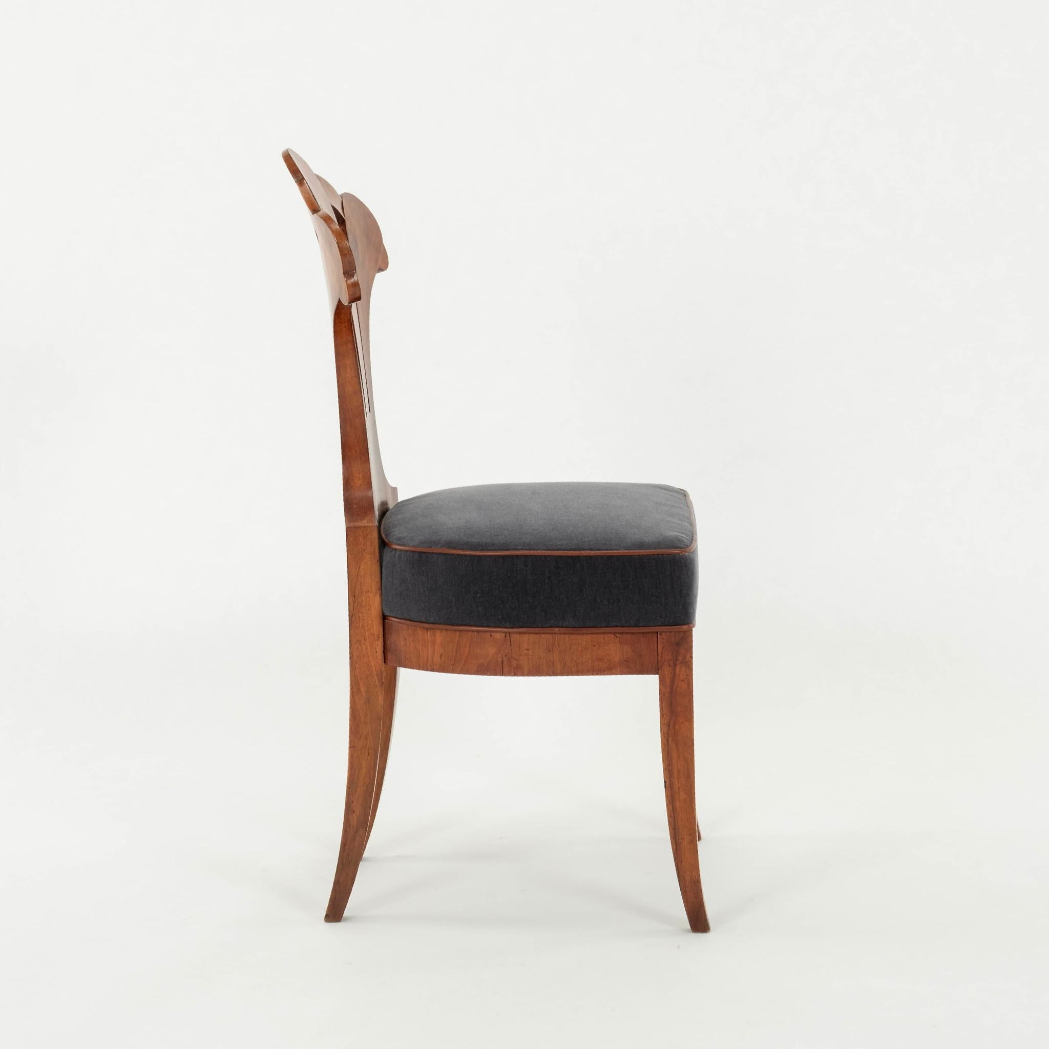 Hand-Carved Swedish Biedermeier Chair For Sale
