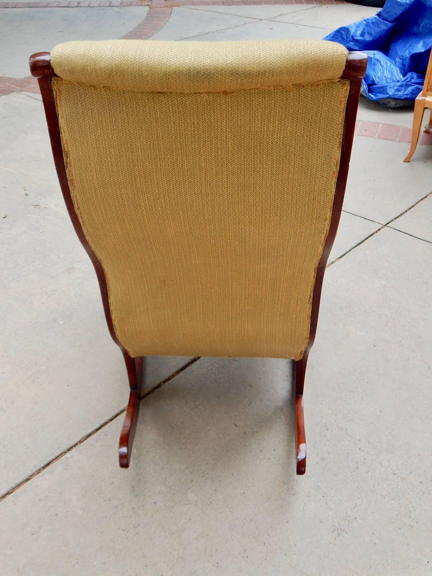 Birch Swedish Biedermeier Rocking Chair, circa 1850 For Sale