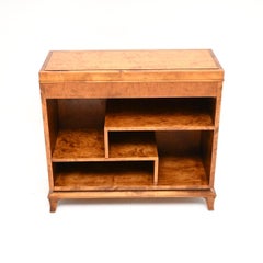 Swedish Biedermeier Satin Birch Open Bookcase