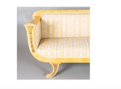 Divano Biedermeier Svedese Divano color miele, 3-4 posti, XIX secolo Impero Raro A