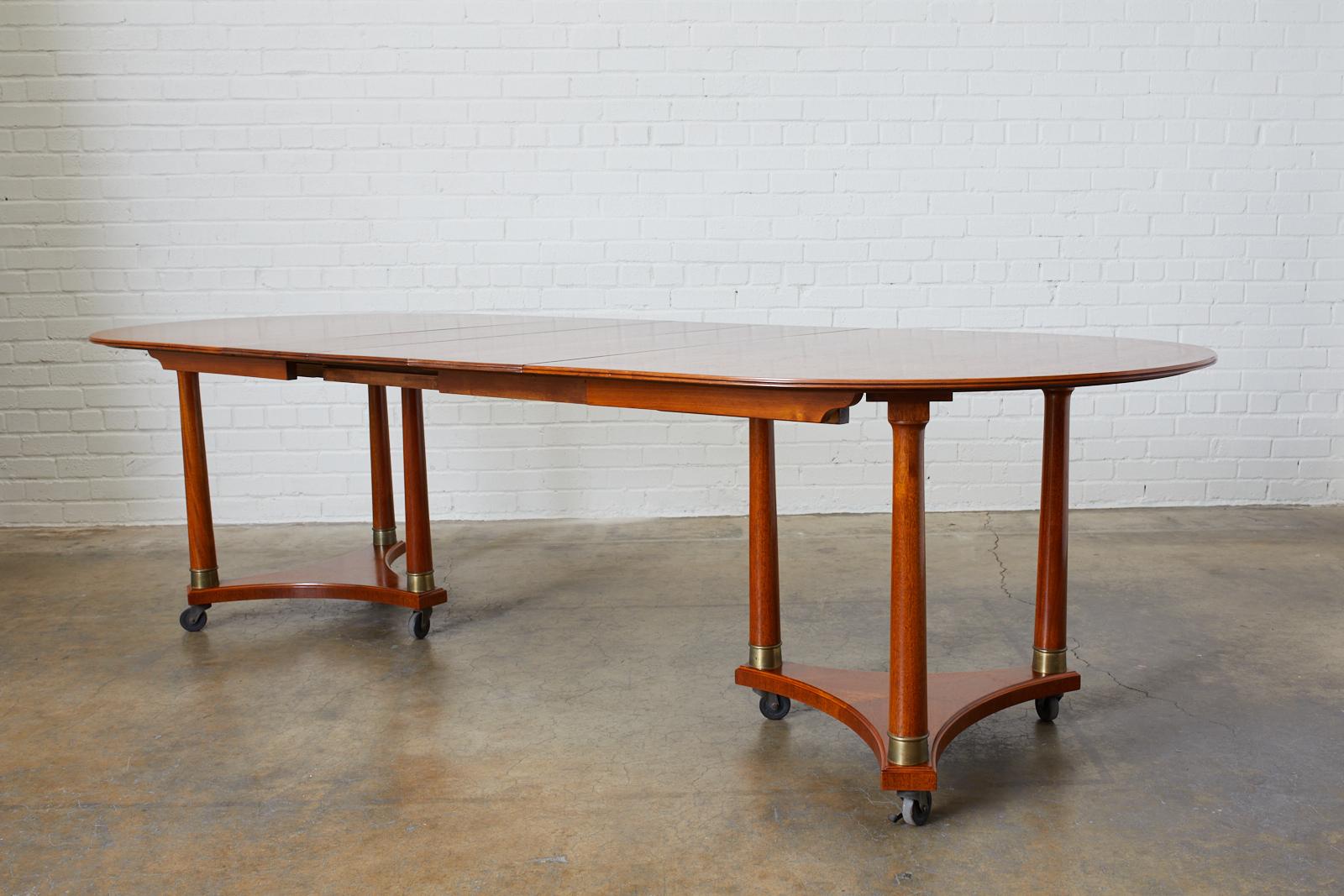 Swedish Biedermeier Style Library or Dining Table In Good Condition In Rio Vista, CA