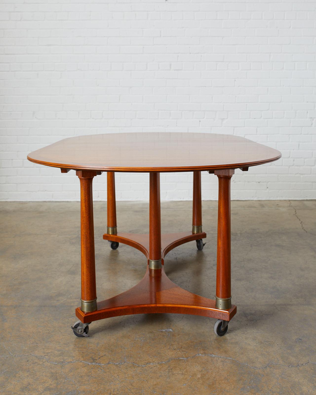 Swedish Biedermeier Style Library or Dining Table 1