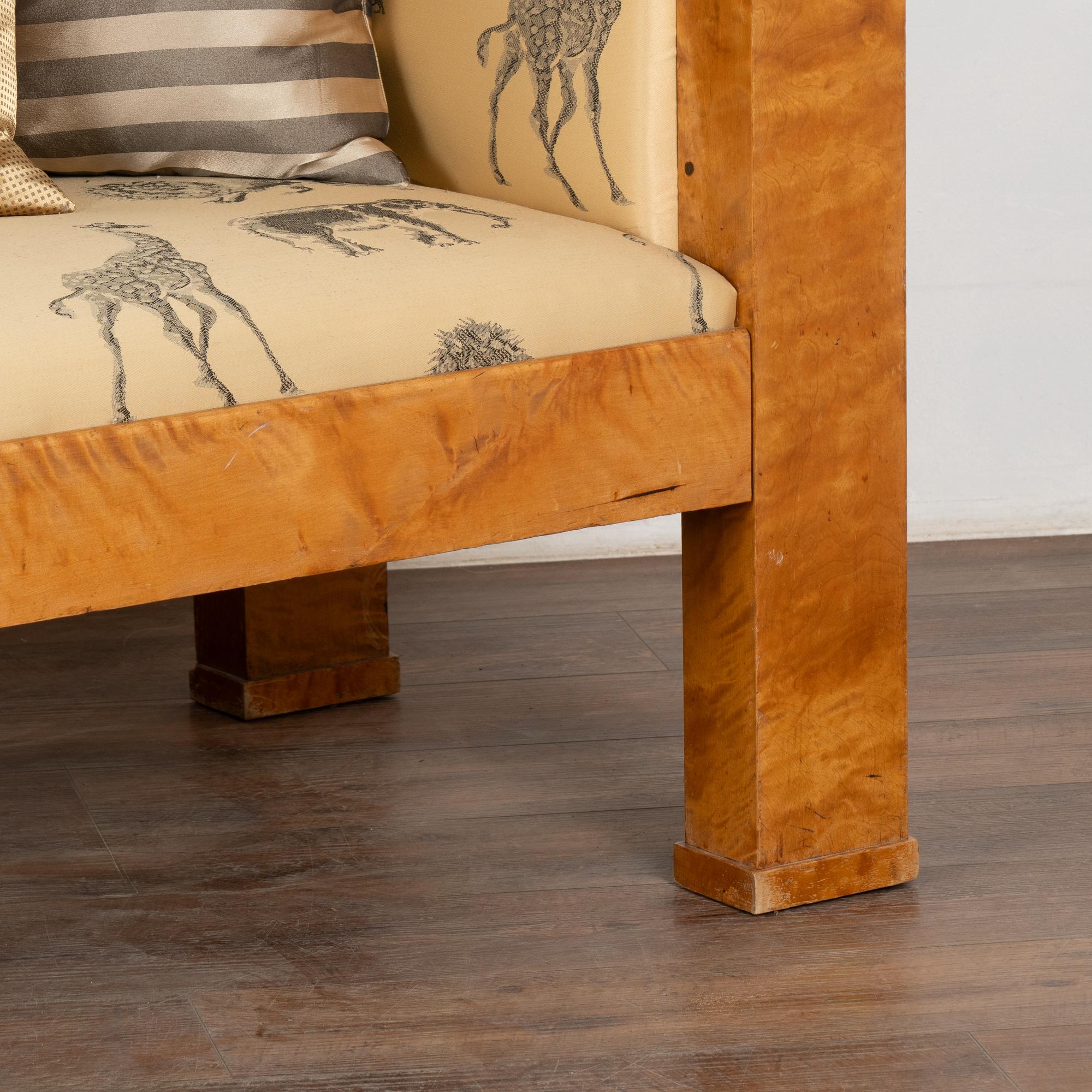 Swedish Birch Biedermeier Sofa Bench, circa 1880-1900 5